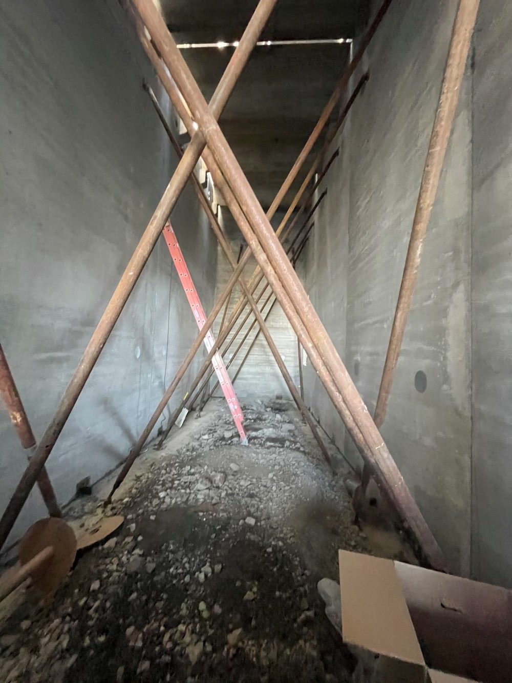 Precast concrete project hallway